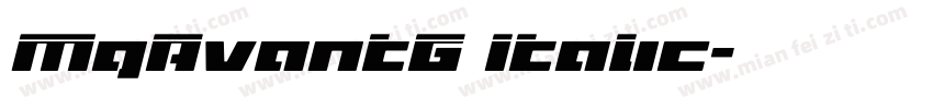 MgAvantG Italic字体转换